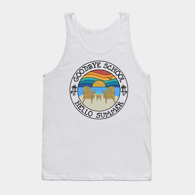 Goodbye School, Hello Summer Tank Top by Blended Designs